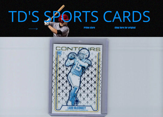 Ladd McConkey football card from 2024 Panini Phoenix Ladd McConkey Contours series