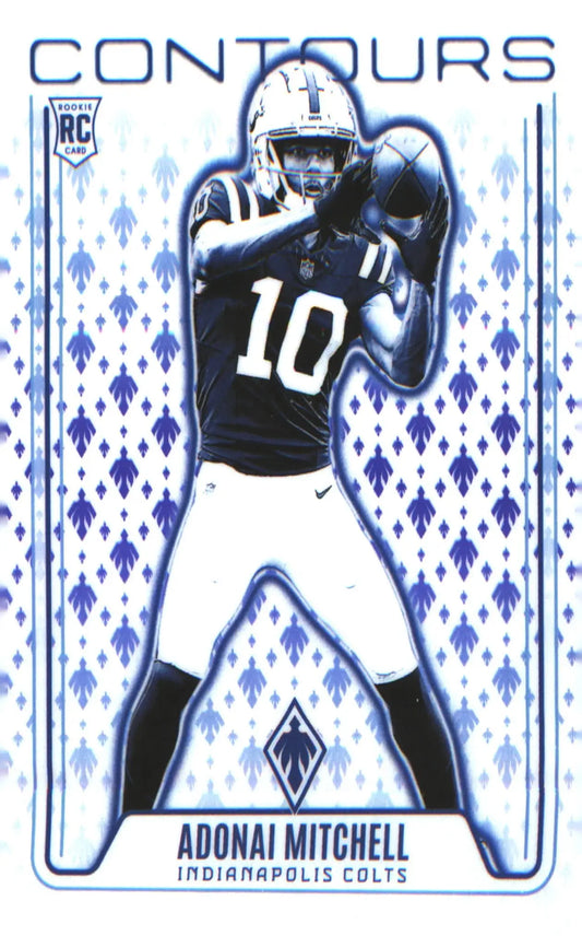 2024 Panini Phoenix Contours Purple #CON-AML Adonai Mitchell