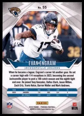 2024 Panini Phoenix Evan Engram 55 Jacksonville Jaguars