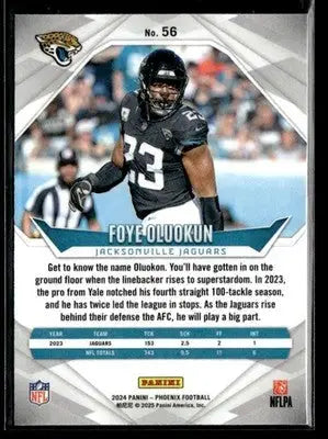 2024 Panini Phoenix Foye Oluokun #56 Jacksonville Jaguars