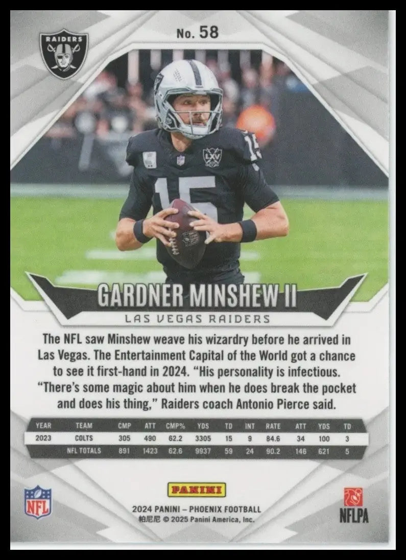 2024 Panini Phoenix - Gardner Minshew II #58 - Football Card Single