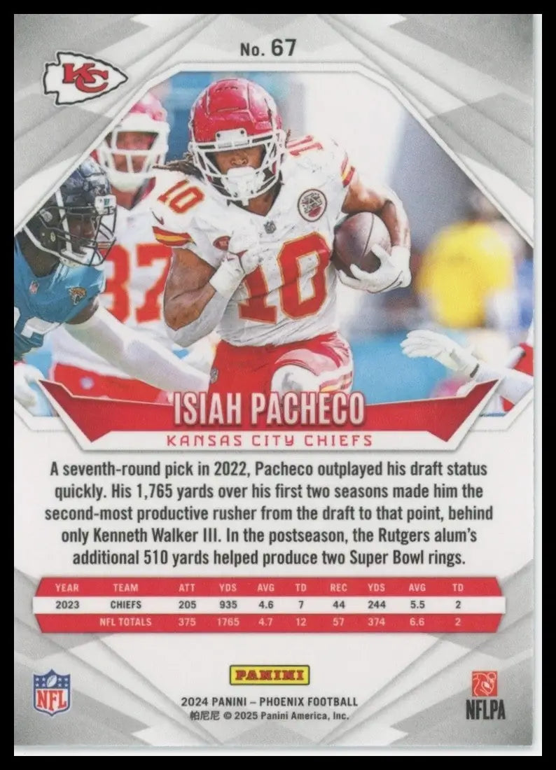 2024 Panini Phoenix - Isiah Pacheco #67 - Football Card Single