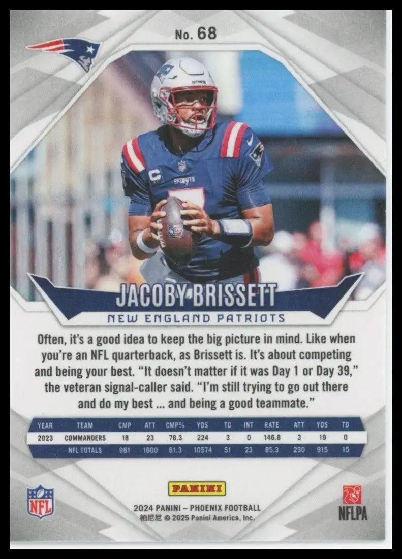 2024 Panini Phoenix - Jacoby Brissett #68 - Football Card Single
