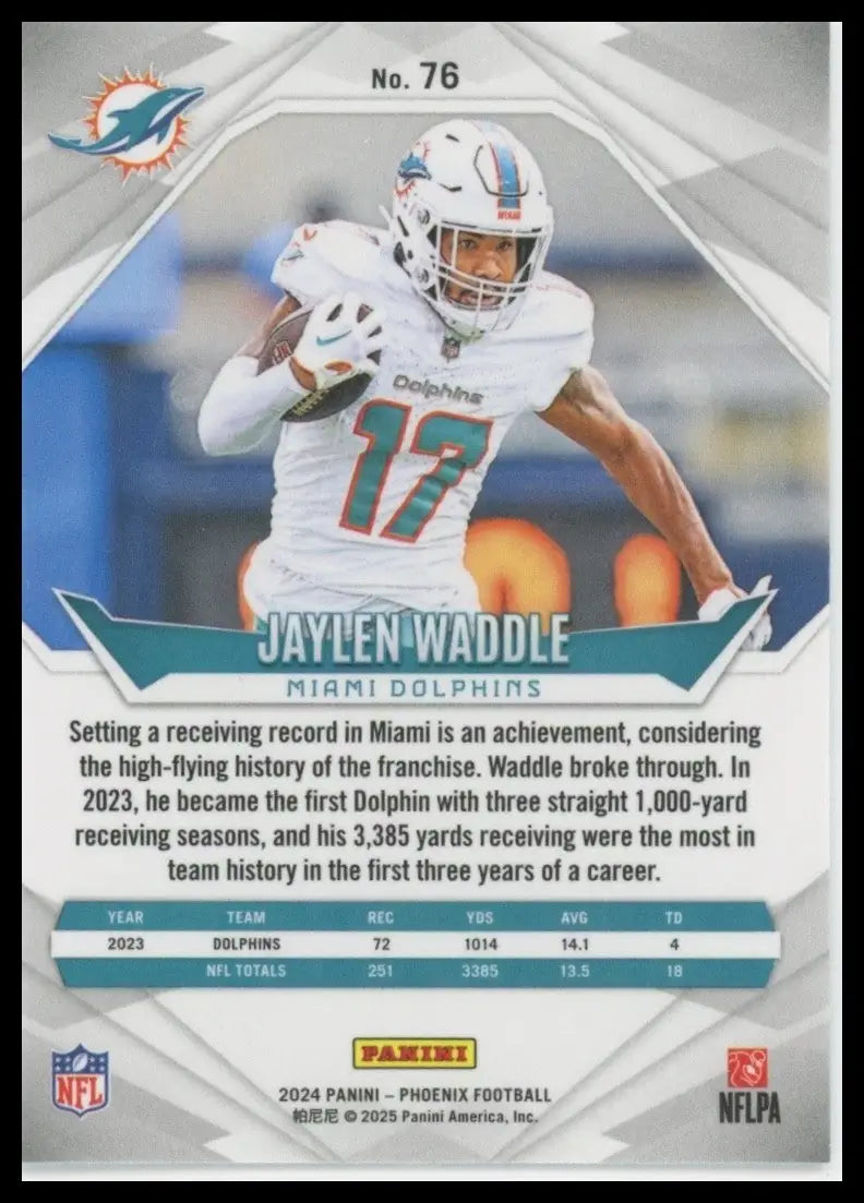 2024 Panini Phoenix - Jaylen Waddle #76