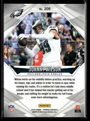 2024 Panini Phoenix Johnny Wilson #206 RC Philadelphia Eagles