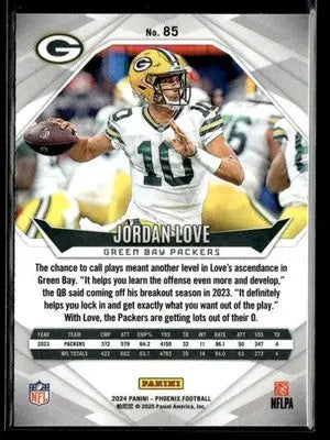 2024 Panini Phoenix Jordan Love #85 Green Bay Packers