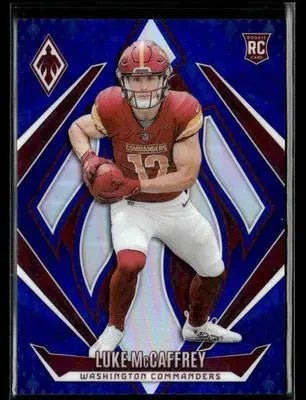 2024 Panini Phoenix Luke McCaffrey #218 Blue SN,RC #/50 Washington Commanders