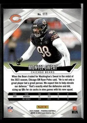2024 Panini Phoenix Montez Sweat #111 Pandora Chicago Bears