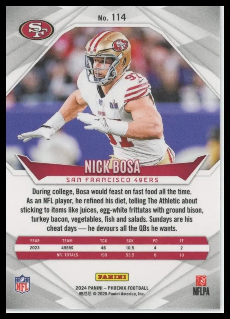 2024 Panini Phoenix - Nick Bosa #114 - Football Card Single