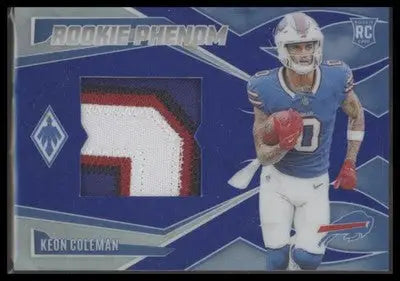 2024 Panini Phoenix - Rookie Phenom Jersey Blue Keon Coleman #RPJ-KCN #/49 Bills - Football Card Single