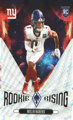 2024 Panini Phoenix Rookie Rising Wave #RR-MNS Malik Nabers - Football Card Single
