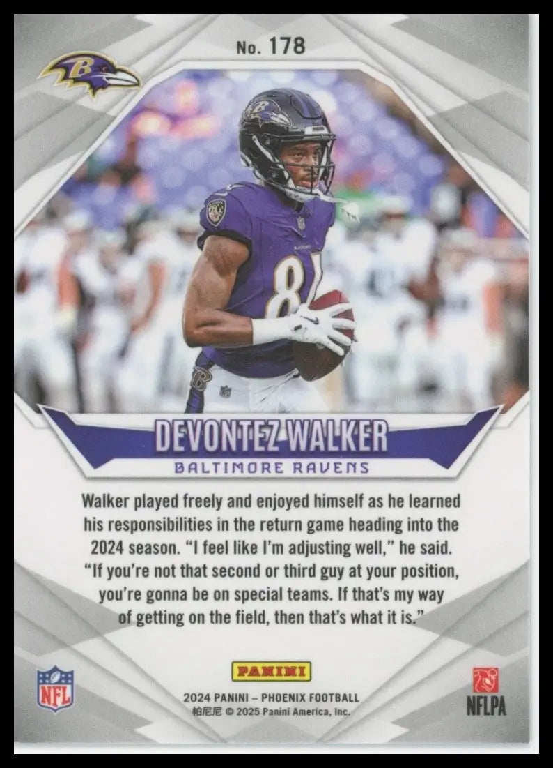 2024 Panini Phoenix - Rookies Devontez Walker #178 (RC) - Football Card Single