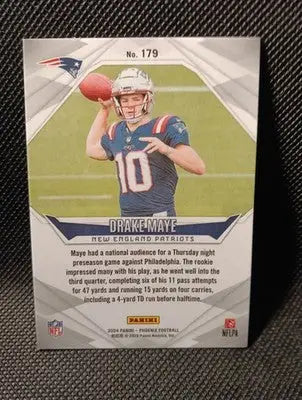 2024 Panini Phoenix - Rookies Drake Maye #179 (RC). Patriots. NRMT+ - Football Card Single