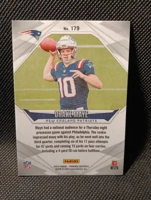 2024 Panini Phoenix - Rookies Drake Maye #179 (RC). Patriots. NRMT+ - Football Card Single