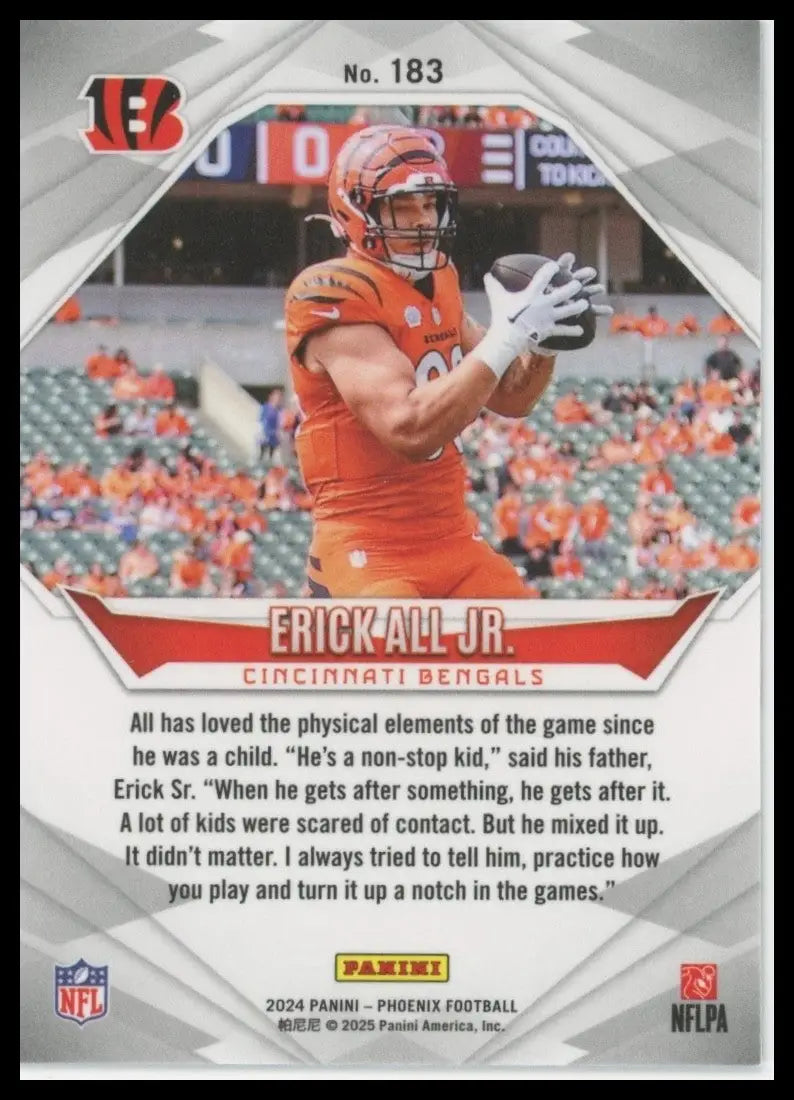 2024 Panini Phoenix - Rookies Erick All #183 (RC) - Football Card Single