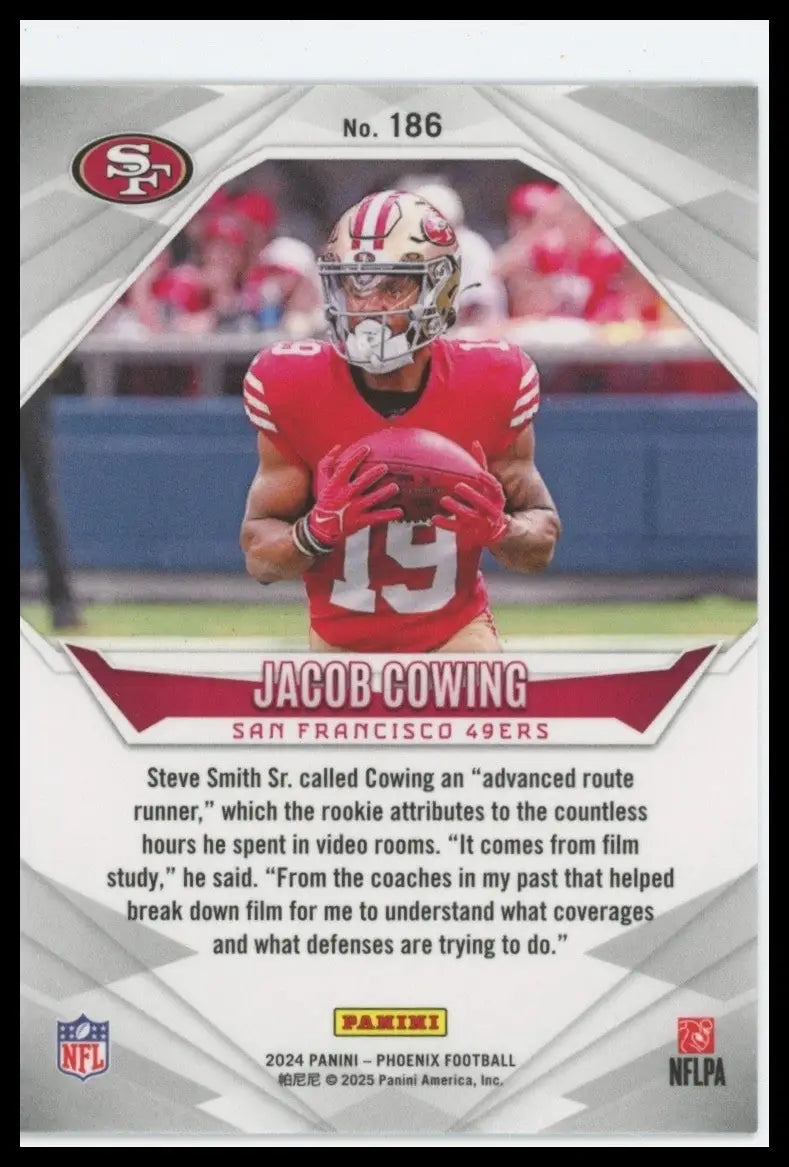 2024 Panini Phoenix - Rookies Jacob Cowing #186 (RC) - Football Card Single