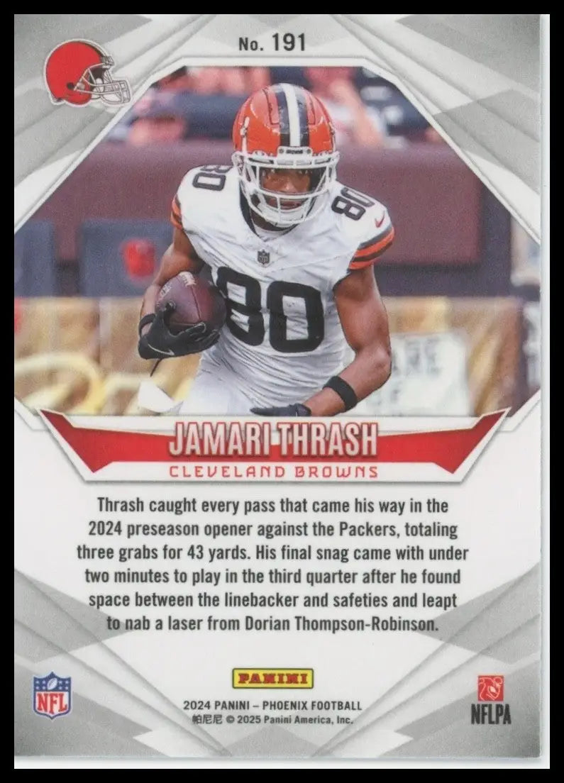 2024 Panini Phoenix - Rookies Jamari Thrash #191 Purple (RC) - Football Card Single