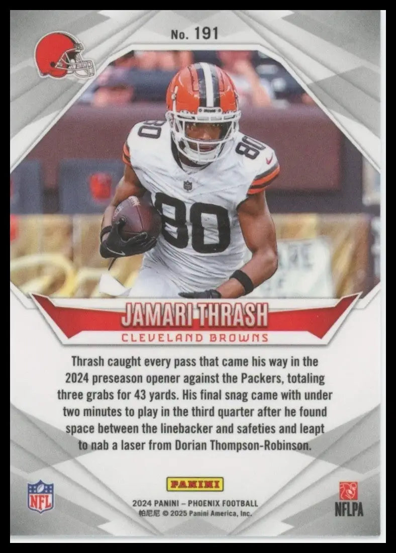 2024 Panini Phoenix - Rookies Jamari Thrash #191 (RC) - Football Card Single