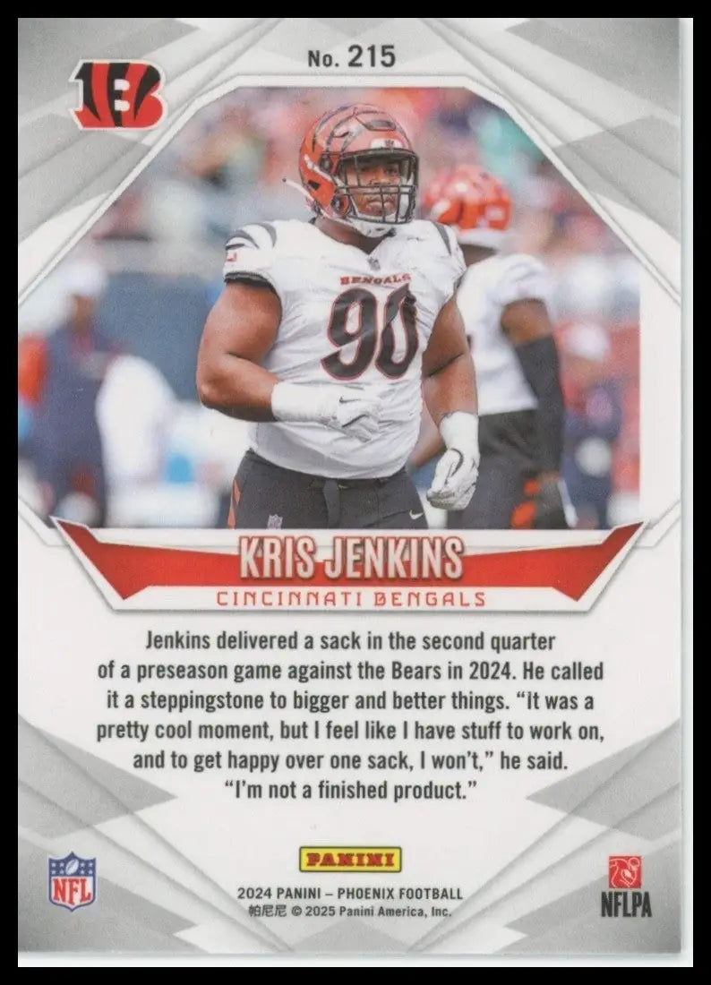 2024 Panini Phoenix - Rookies Kris Jenkins #215 (RC) - Basketball Card Single