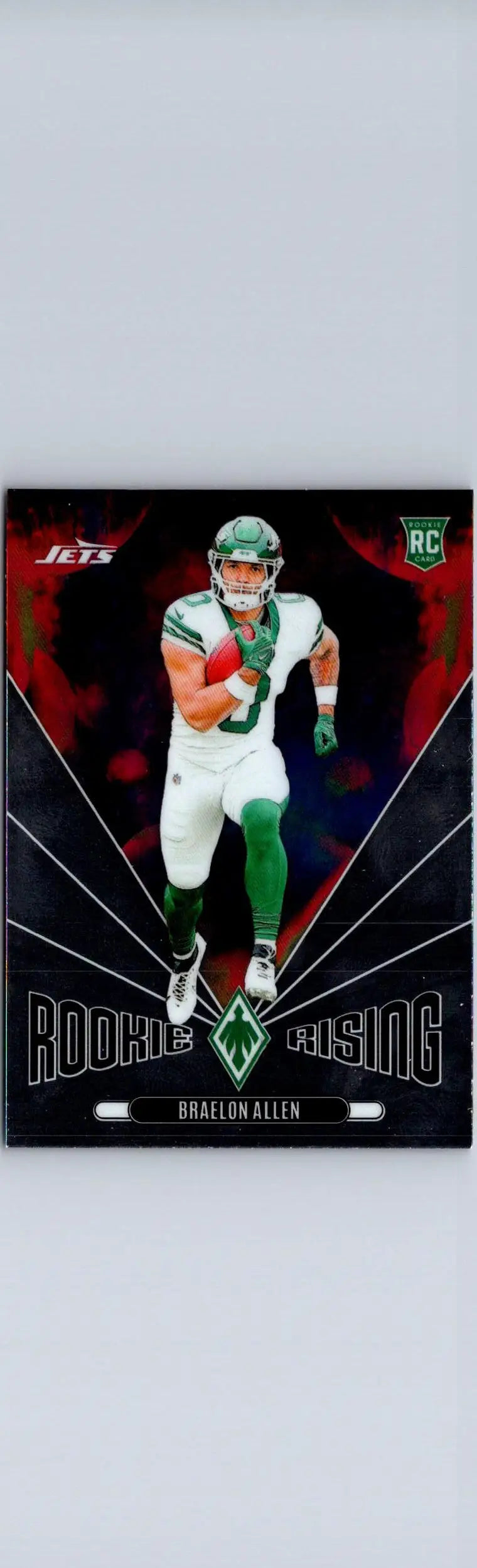 Football trading card of Braelon Allen Rookie Rising from 2024 Panini Phoenix series