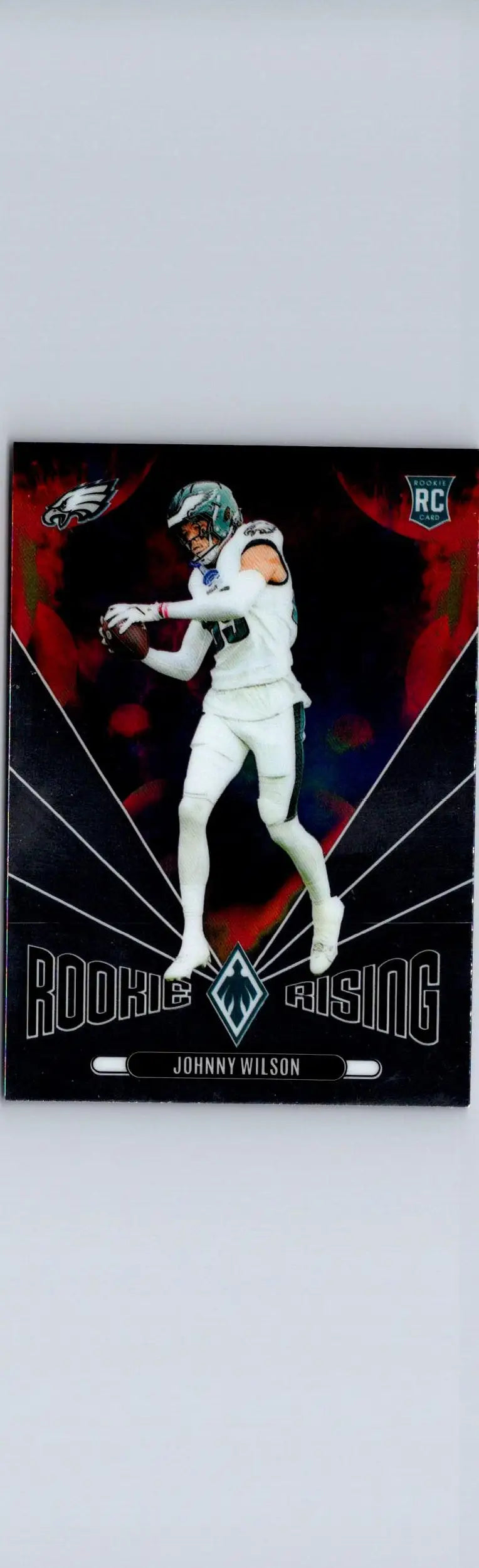 Johnny Wilson rookie card from 2024 Panini Phoenix Wilson Rookie Rising series