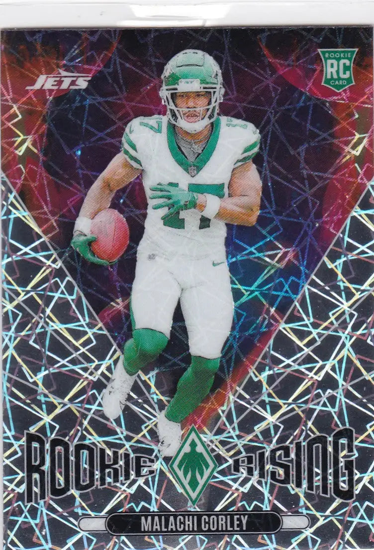 2024 Panini Phoenix #RR-MCY Malachi Corley Ice RC Rookie Rising New York Jets - Football Card Single