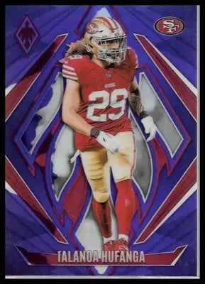 2024 Panini Phoenix Talanoa Hufanga #131 49ers Purple Parallel NFL Card