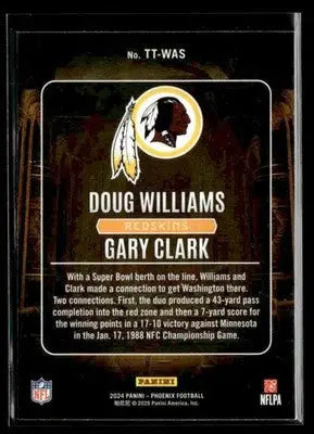 2024 Panini Phoenix - Treasured Tandems Pandora Doug Williams/Gary Clark #TT-WAS