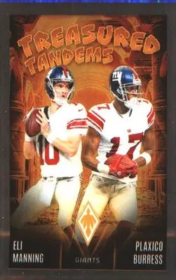 2024 Panini Phoenix Treasured Tandems #TT-NYG Eli Manning / Plaxico Burress - Football Card Single