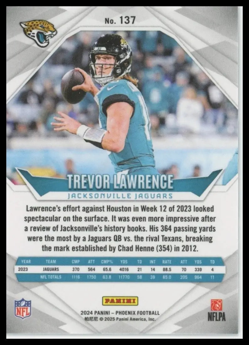 2024 Panini Phoenix - Trevor Lawrence #137 - Football Card Single