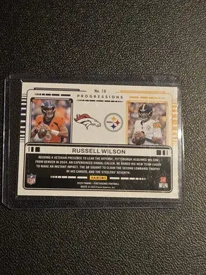 2024 Panini Photogenic #19 Russell Wilson Progressions - Football Card Single