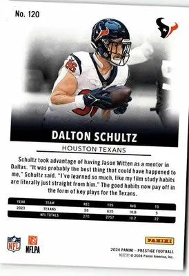 2024 Panini Prestige #120 Dalton Schultz - Football Card Single