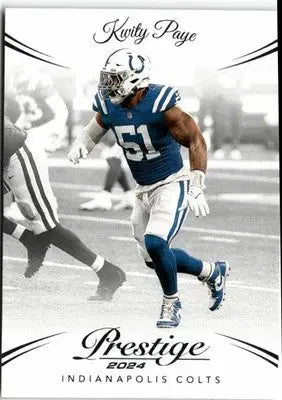 2024 Panini Prestige #130 Kwity Paye - Football Card Single