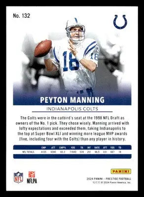 2024 Panini Prestige #132 Peyton Manning - Football Card Single