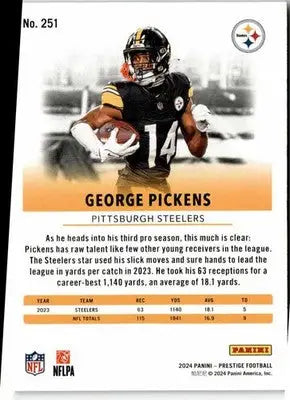 2024 Panini Prestige #251 George Pickens - Football Card Single