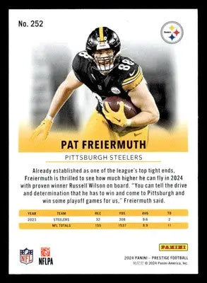 2024 Panini Prestige #252 Pat Freiermuth - Football Card Single