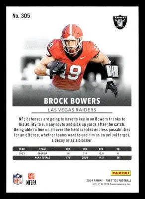 2024 Panini Prestige #305 Brock Bowers - Football Card Single