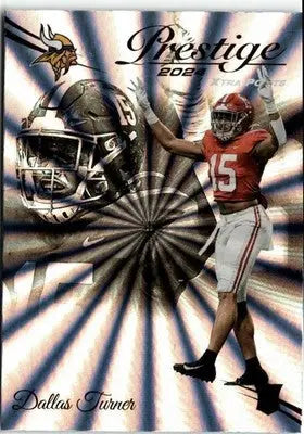 2024 Panini Prestige #308 Dallas Turner Sunburst Xtra Points - Football Card Single