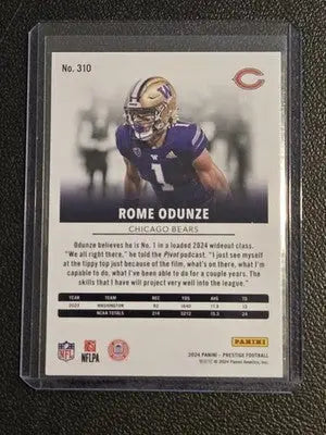 2024 Panini Prestige #310 Rome Odunze - Football Card Single