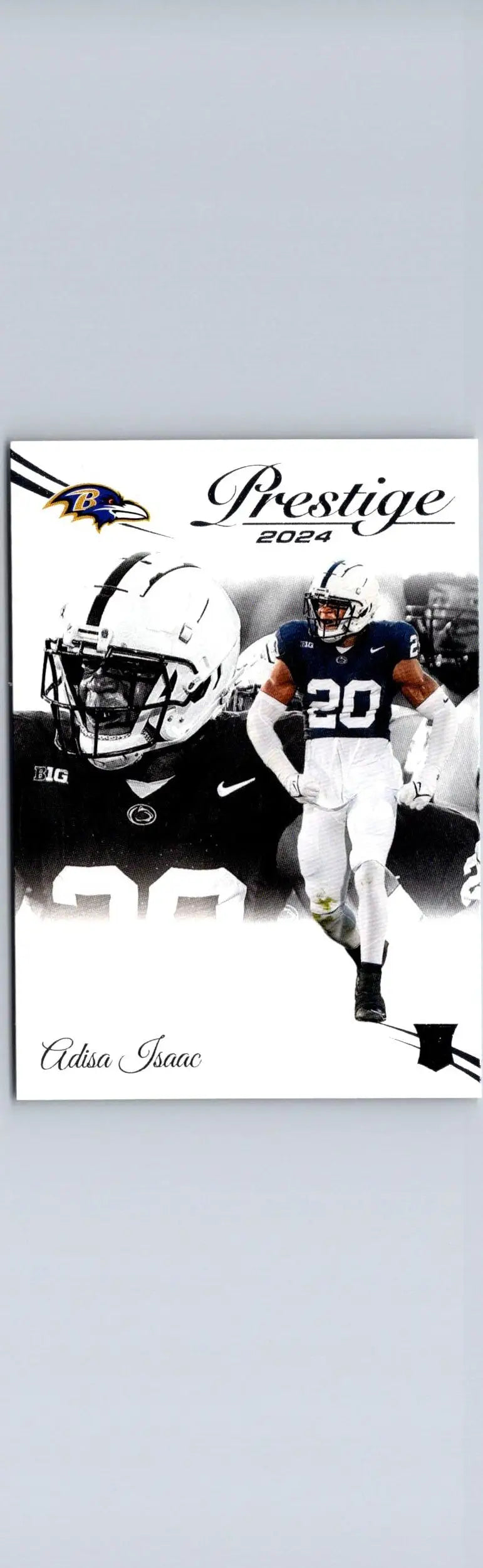 Football trading card of Adisa Isaac from 2024 Panini Prestige series