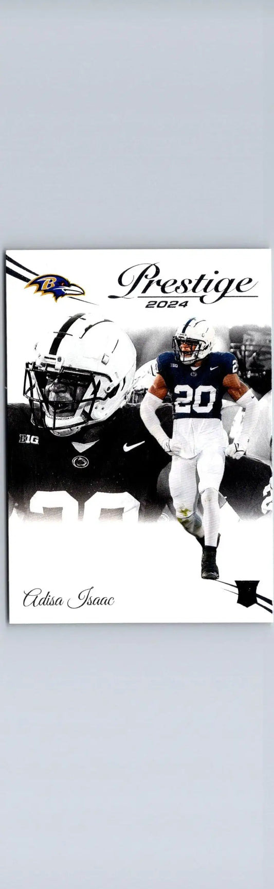 Football trading card of Adisa Isaac from 2024 Panini Prestige series