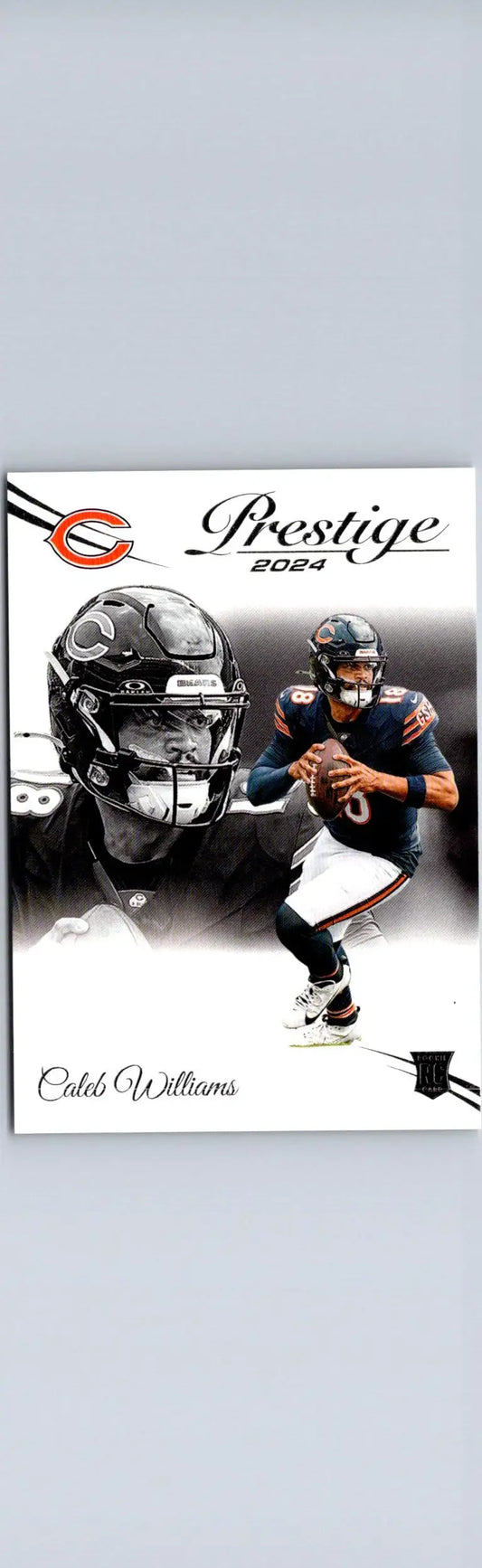 2024 Panini Prestige Caleb Williams football trading card front view