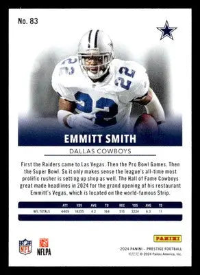 2024 Panini Prestige #83 Emmitt Smith - Football Card Single