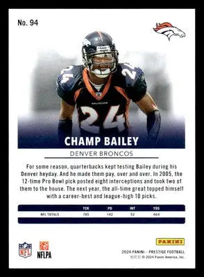 2024 Panini Prestige #94 Champ Bailey - Football Card Single