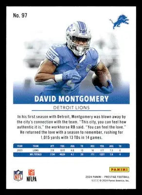 2024 Panini Prestige #97 David Montgomery - Football Card Single