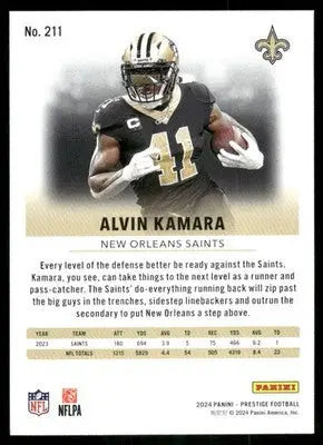 2024 Panini Prestige Alvin Kamara #211 Football - Football Card Single
