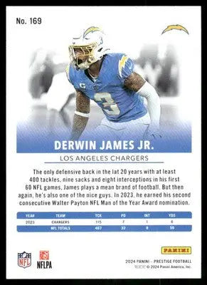 2024 Panini Prestige Derwin James Jr. #169 Football - Football Card Single