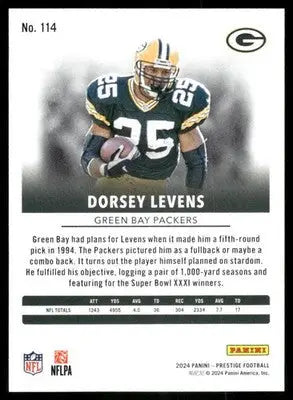 2024 Panini Prestige Dorsey Levens #114 Football - Football Card Single