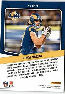 2024 Panini Prestige #FR-PN Puka Nacua For the Record - Football Card Single