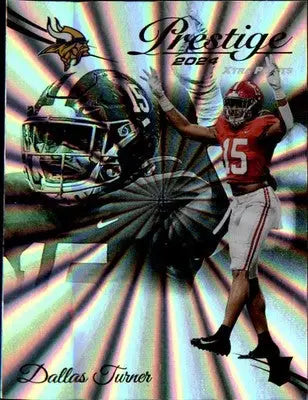 2024 Panini Prestige Sunburst Xtra Points #308 Dallas Turner Rookie Rookie - Football Card Single